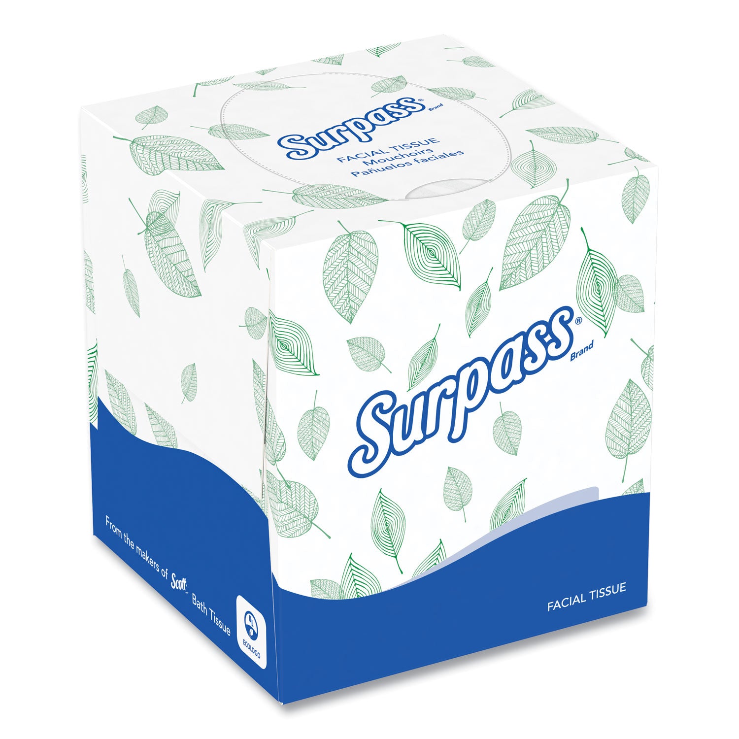 Facial Tissue for Business, 2-Ply, White, Pop-Up Box, 90/Box, 36 Boxes/Carton