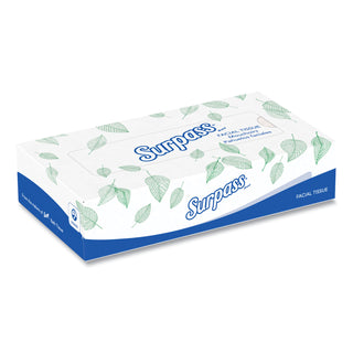 Facial Tissue for Business, 2-Ply, White, Flat Box, 100 Sheets/Box, 30 Boxes/Carton