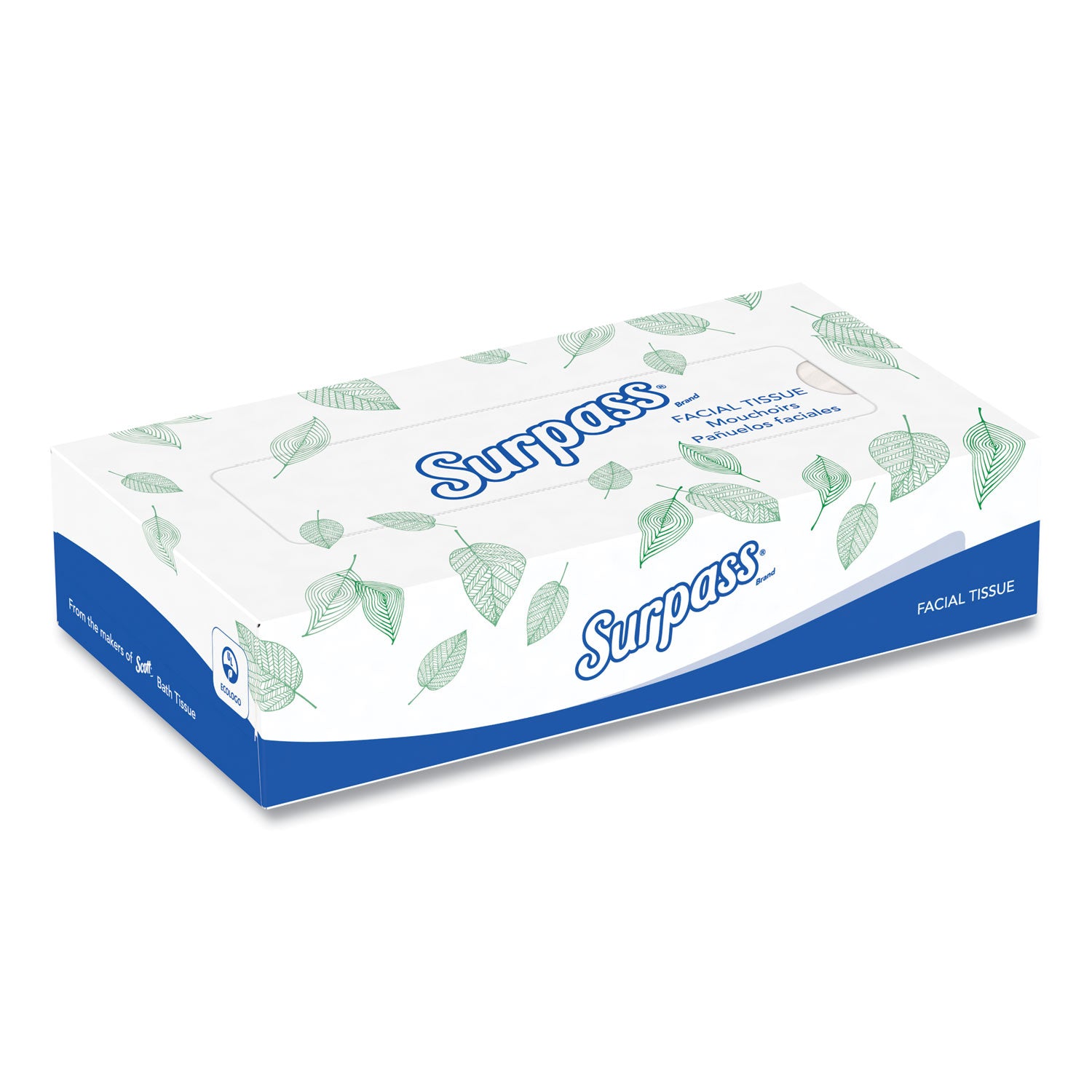 Facial Tissue for Business, 2-Ply, White,125 Sheets/Box, 60 Boxes/Carton - 