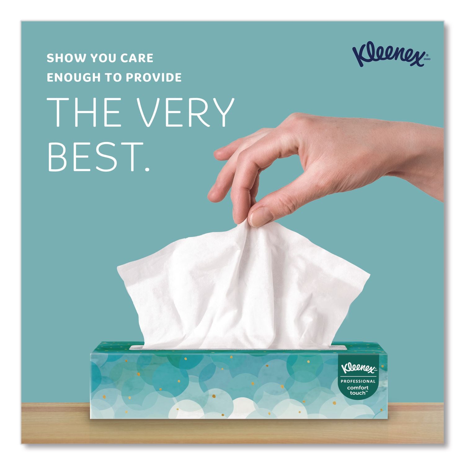 White Facial Tissue for Business, 2-Ply, White, Pop-Up Box, 100 Sheets/Box, 36 Boxes/Carton