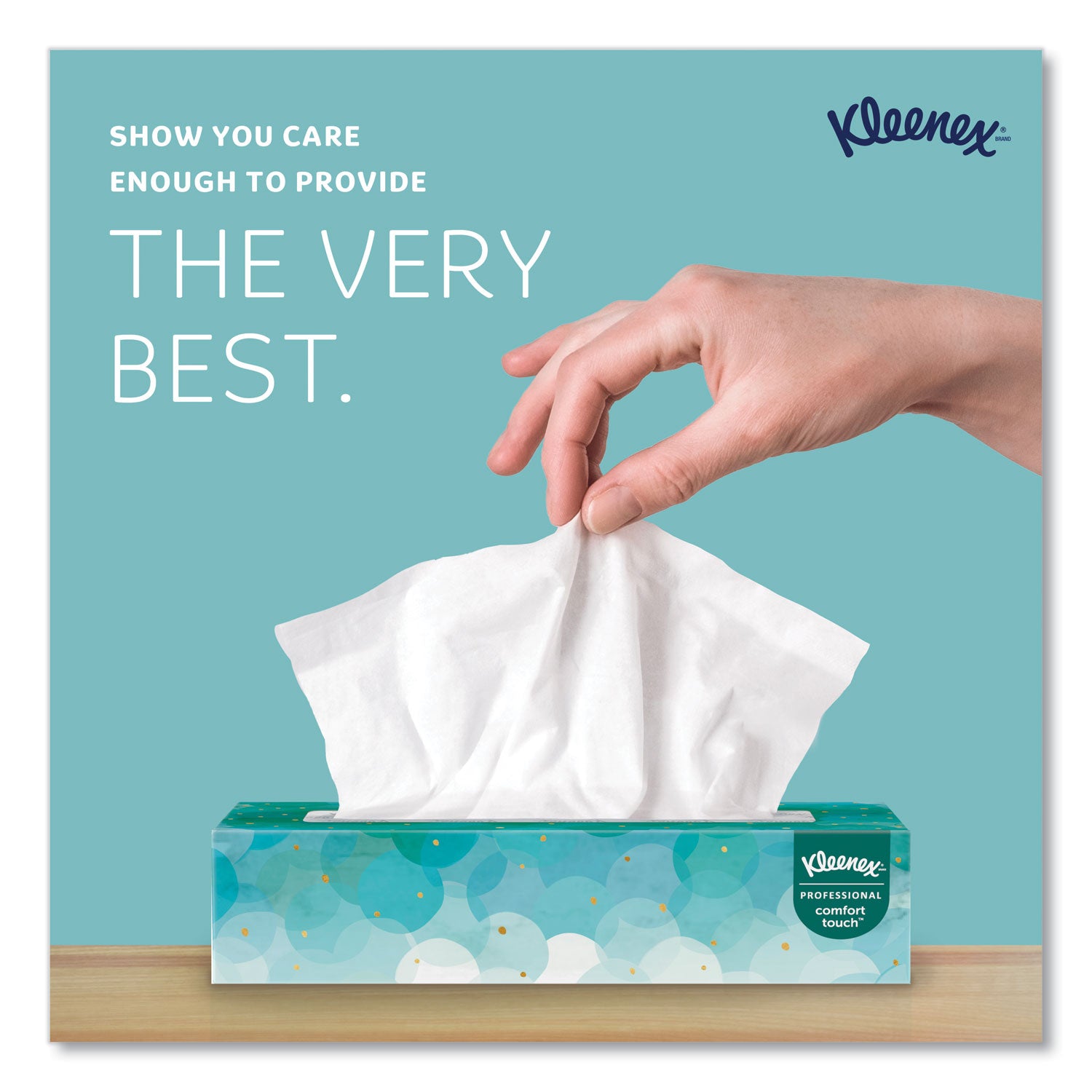 White Facial Tissue for Business, 2-Ply, White, Pop-Up Box, 100 Sheets/Box