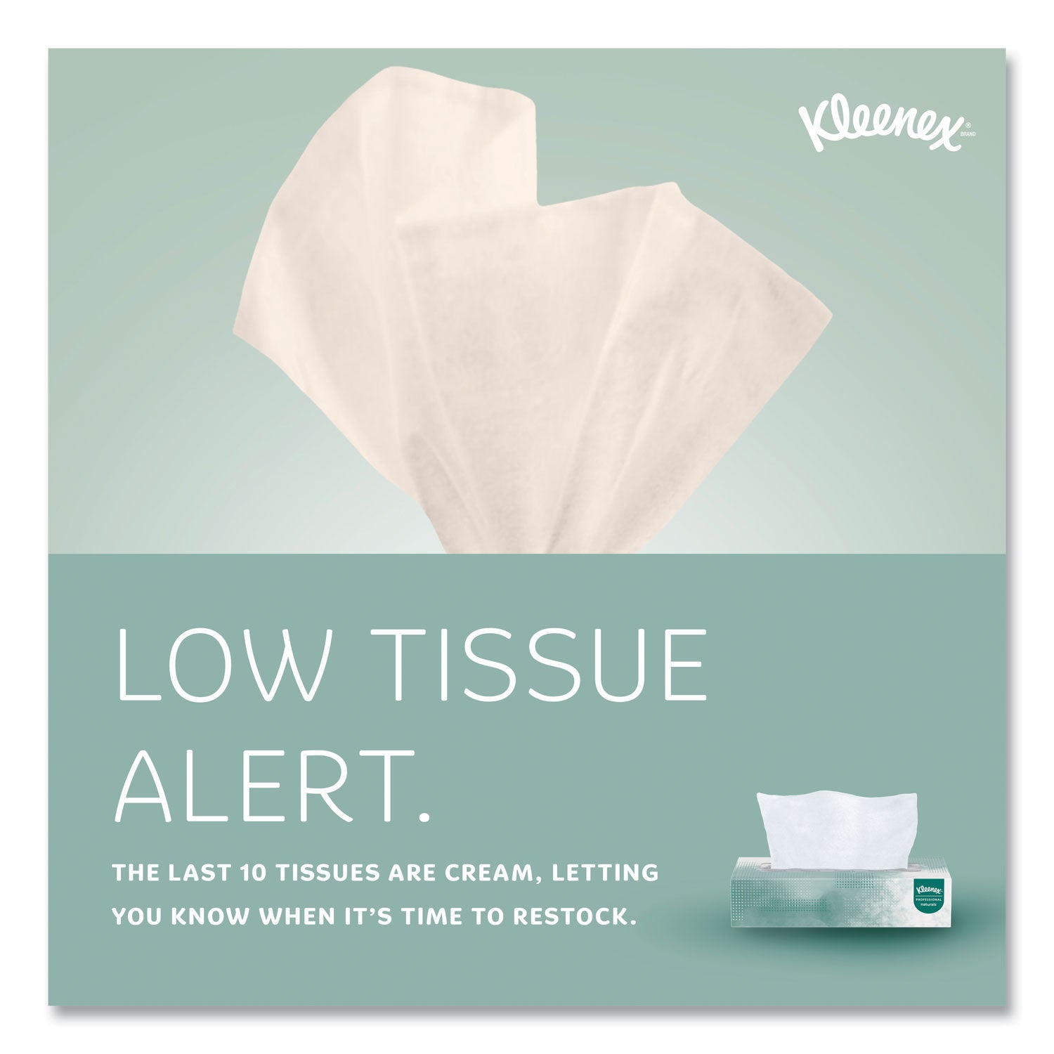 Naturals Facial Tissue for Business, Flat Box, 2-Ply, White, 125 Sheets/Box, 48 Boxes/Carton
