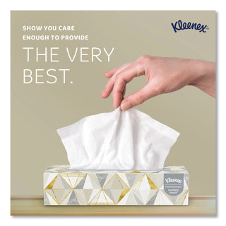 White Facial Tissue, 2-Ply, White, Pop-Up Box, 125 Sheets/Box - 