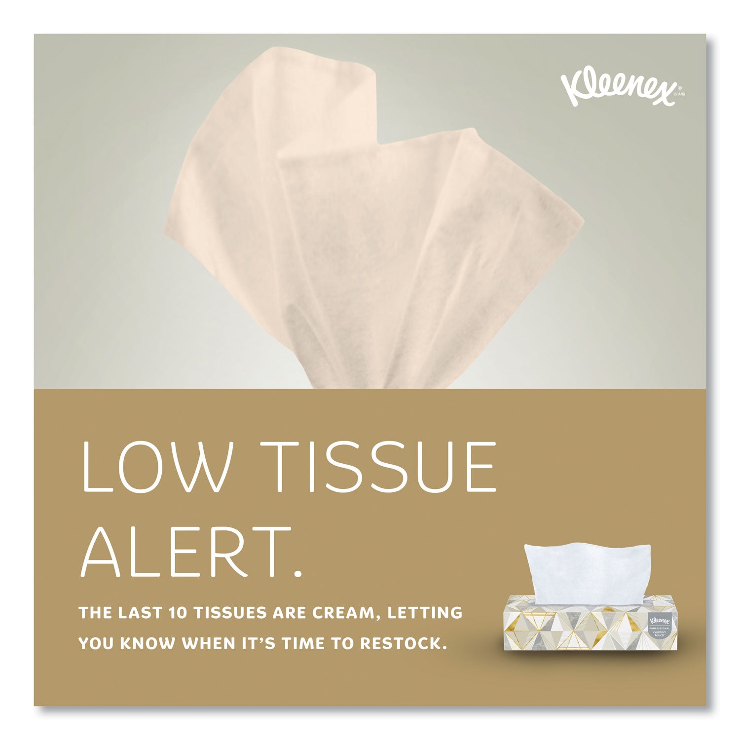 White Facial Tissue, 2-Ply, White, Pop-Up Box, 125 Sheets/Box - 