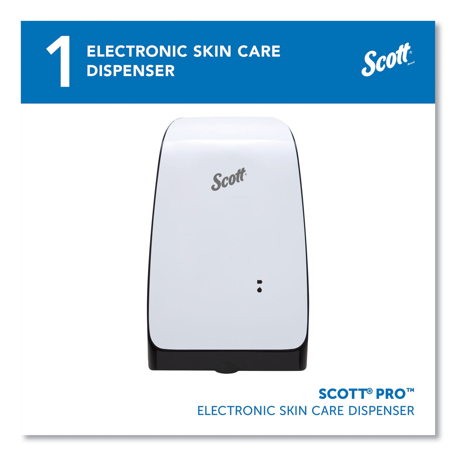 Electronic Skin Care Dispenser, 1,200 mL, 7.3 x 4 x 11.7, White - 