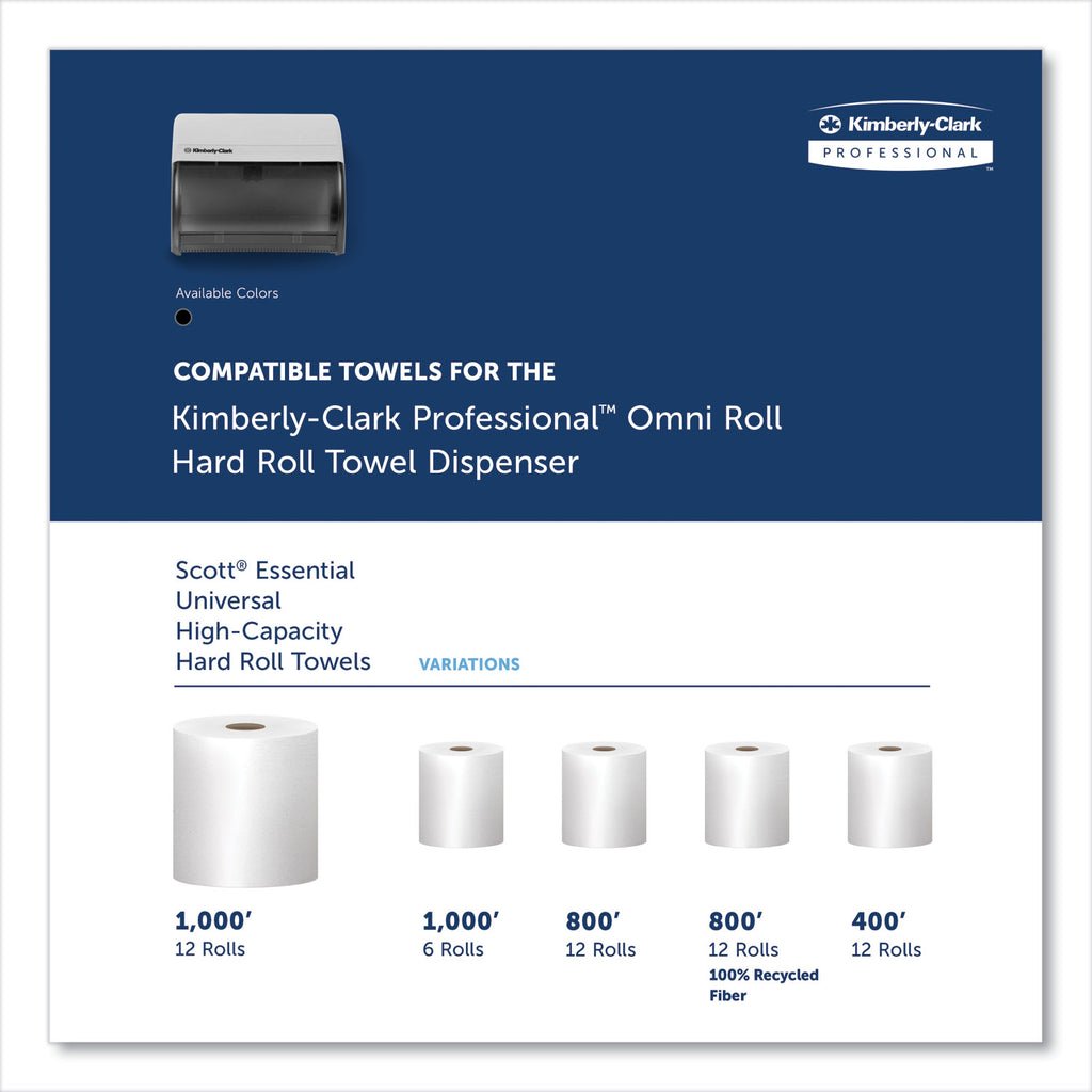 Omni Roll Towel Dispenser, 10.5 x 10 x 10, Smoke/Gray