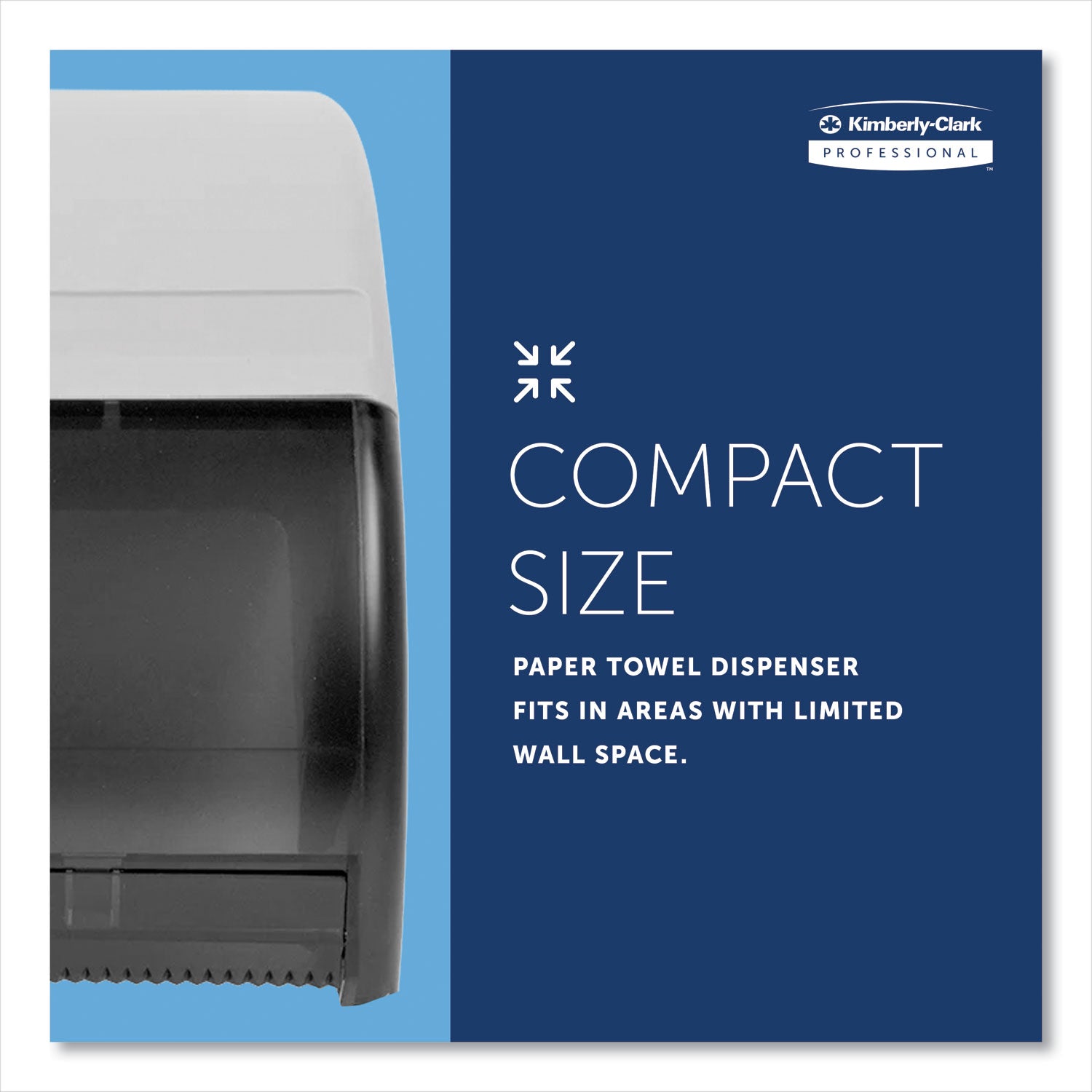 Omni Roll Towel Dispenser, 10.5 x 10 x 10, Smoke/Gray