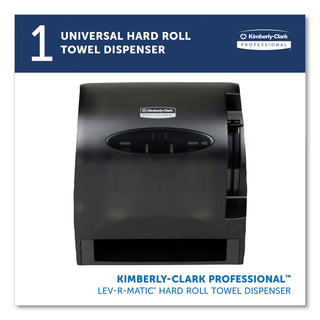 Lev-R-Matic Roll Towel Dispenser, 13.3 x 9.8 x 13.5, Smoke