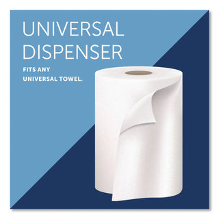 Sanitouch Hard Roll Towel Dispenser, 12.63 x 10.2 x 16.13, White