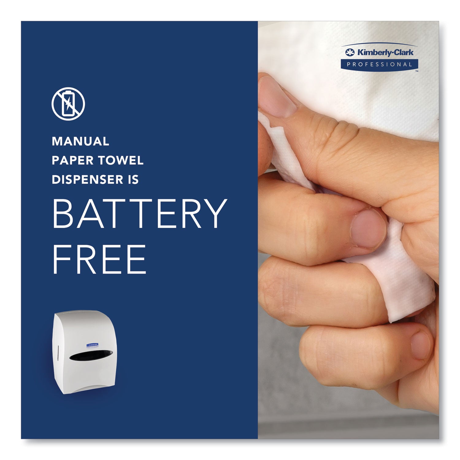 Sanitouch Hard Roll Towel Dispenser, 12.63 x 10.2 x 16.13, White - 