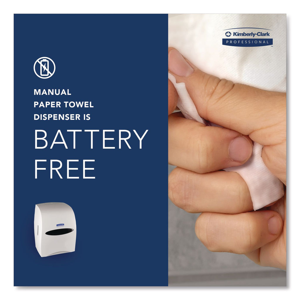 Sanitouch Hard Roll Towel Dispenser, 12.63 x 10.2 x 16.13, White