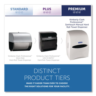 Sanitouch Hard Roll Towel Dispenser, 12.63 x 10.2 x 16.13, White