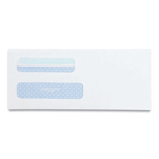 Double Window Redi-Seal Security-Tinted Envelope, #8 5/8, Commercial Flap, Redi-Seal Closure, 3.63 x 8.63, White, 500/Box