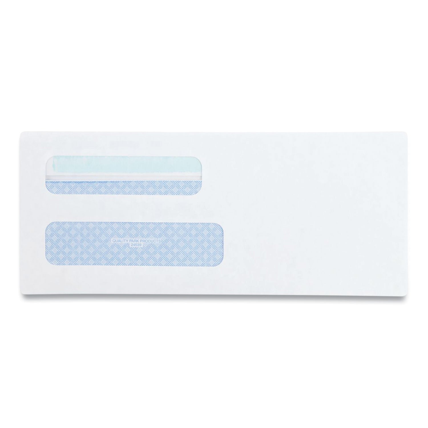 Double Window Redi-Seal Security-Tinted Envelope, #8 5/8, Commercial Flap, Redi-Seal Closure, 3.63 x 8.63, White, 500/Box
