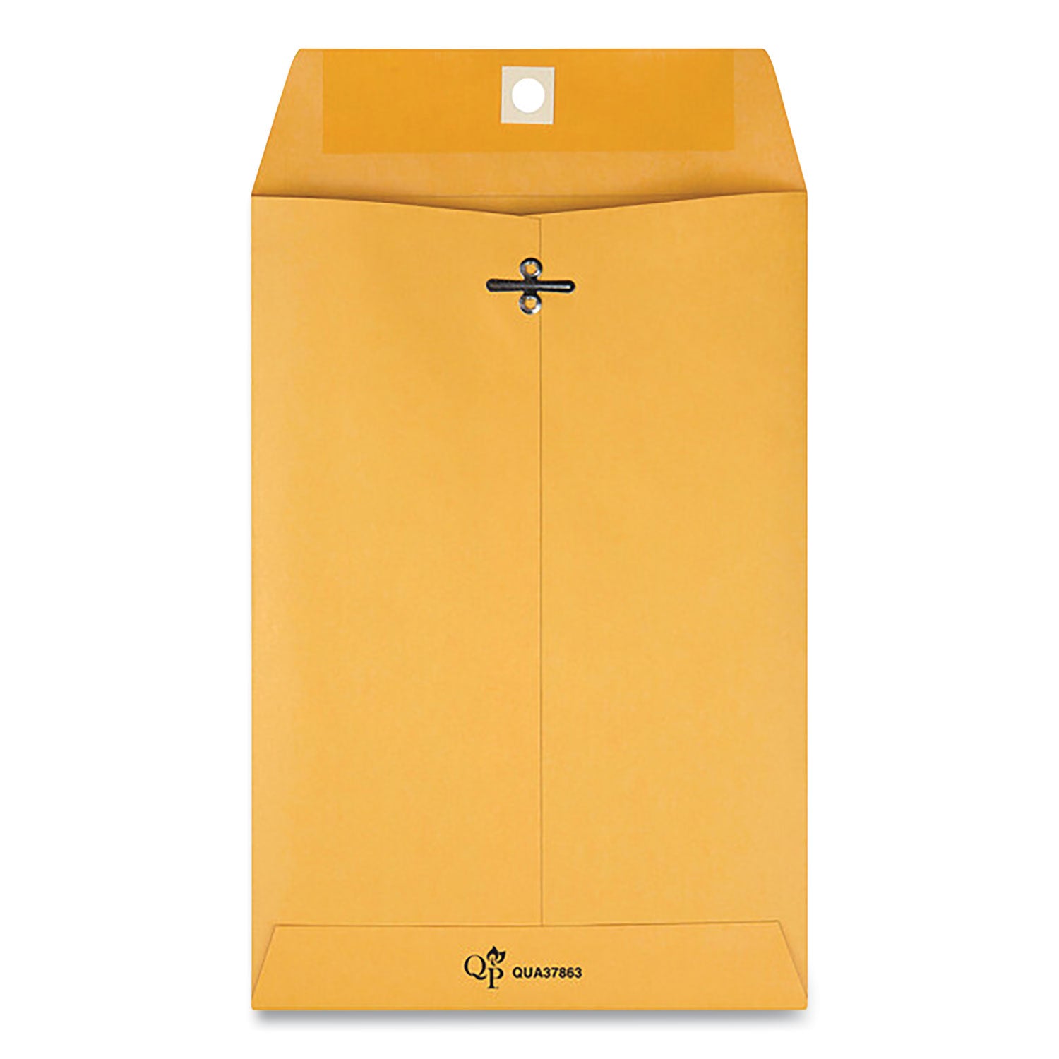 Clasp Envelope, 28 lb Bond Weight Kraft, #63, Square Flap, Clasp/Gummed Closure, 6.5 x 9.5, Brown Kraft, 100/Box - 