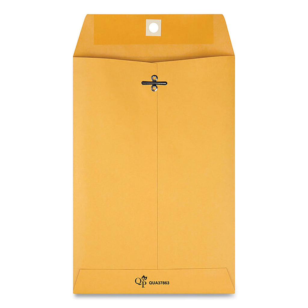 Clasp Envelope, 28 lb Bond Weight Kraft, #63, Square Flap, Clasp/Gummed Closure, 6.5 x 9.5, Brown Kraft, 100/Box