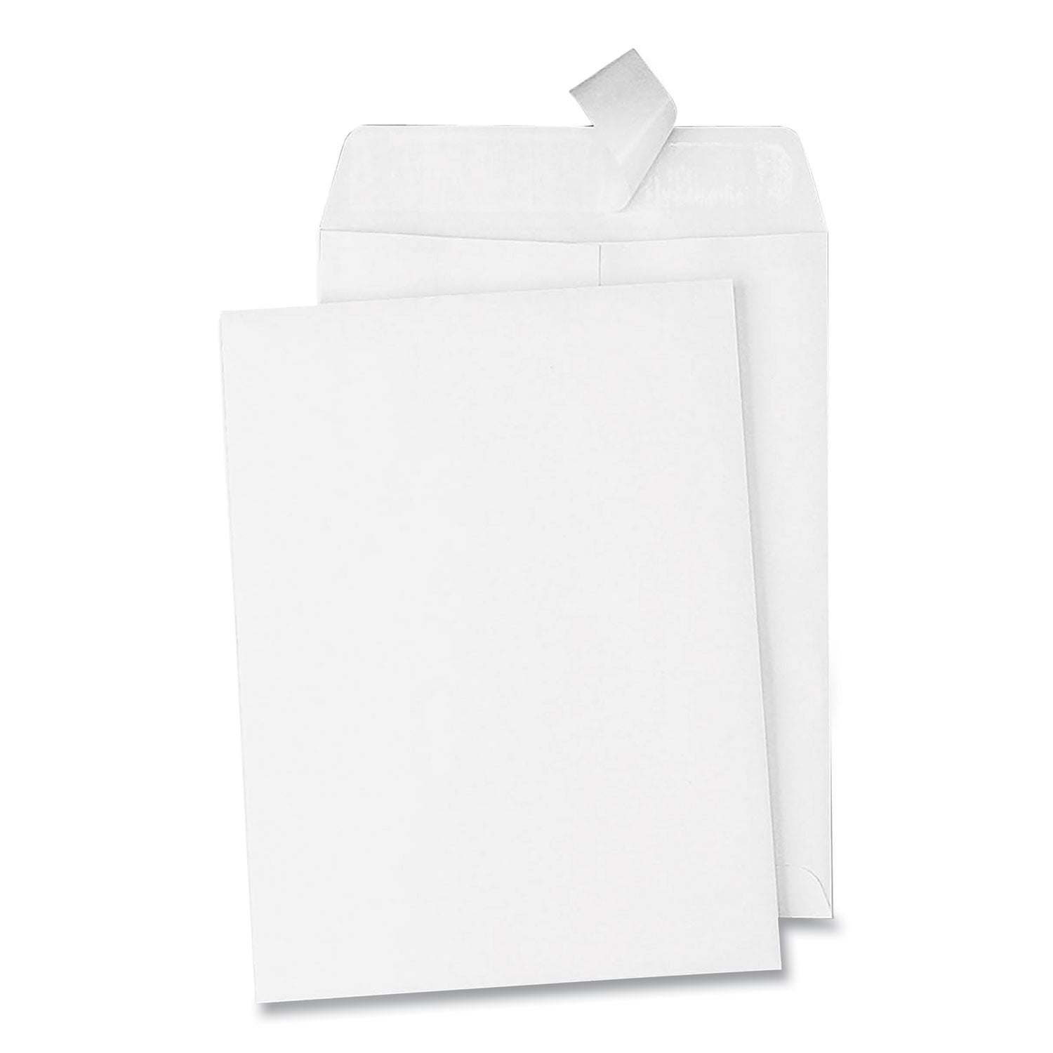 Redi-Strip Catalog Envelope, #1, Cheese Blade Flap, Redi-Strip Adhesive Closure, 6 x 9, White, 100/Box - 