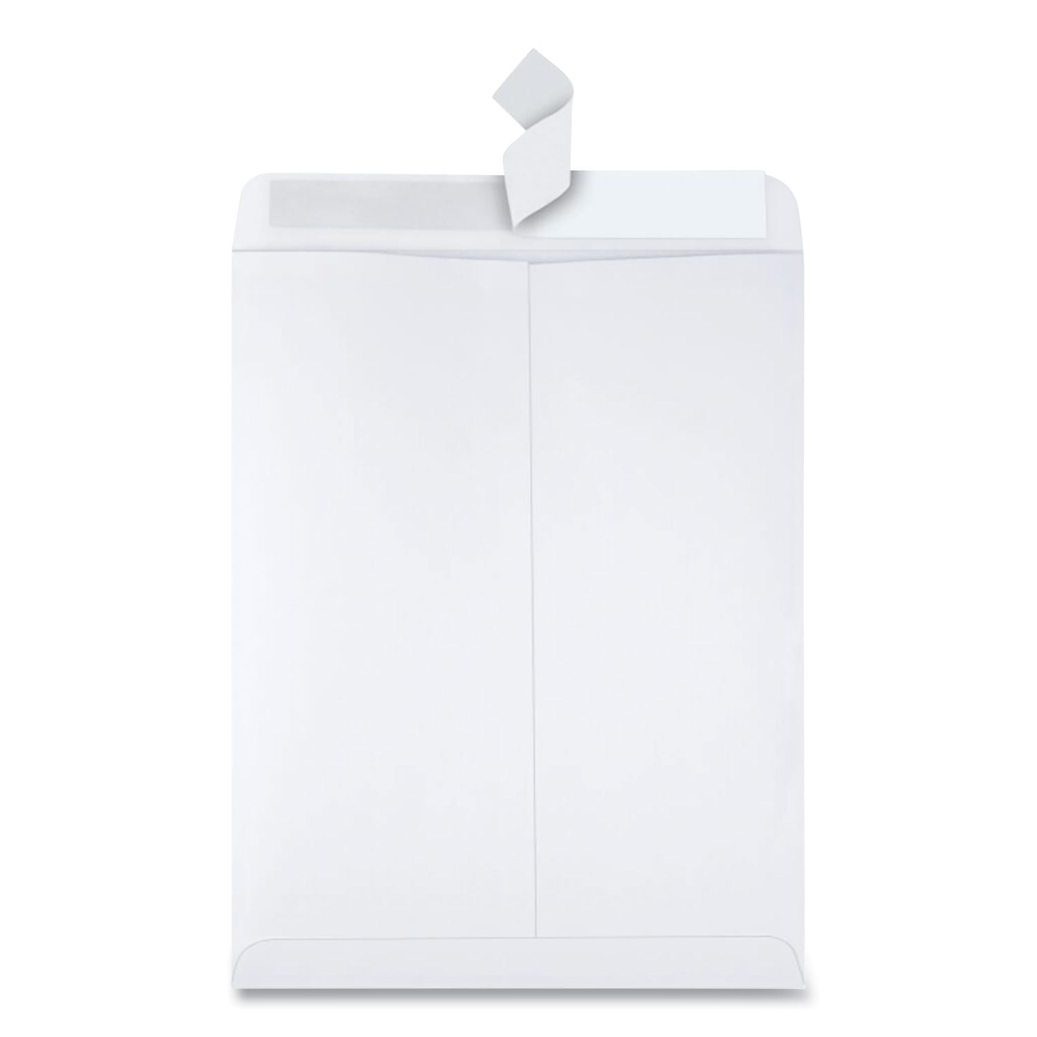 Redi-Strip Catalog Envelope, #13 1/2, Cheese Blade Flap, Redi-Strip Adhesive Closure, 10 x 13, White, 100/Box - 