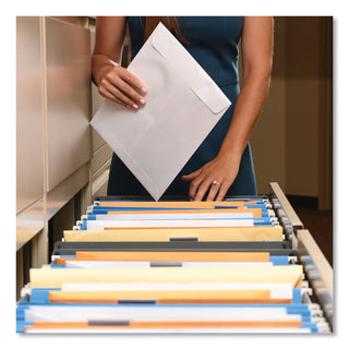 Redi-Strip Catalog Envelope, #13 1/2, Cheese Blade Flap, Redi-Strip Adhesive Closure, 10 x 13, White, 100/Box