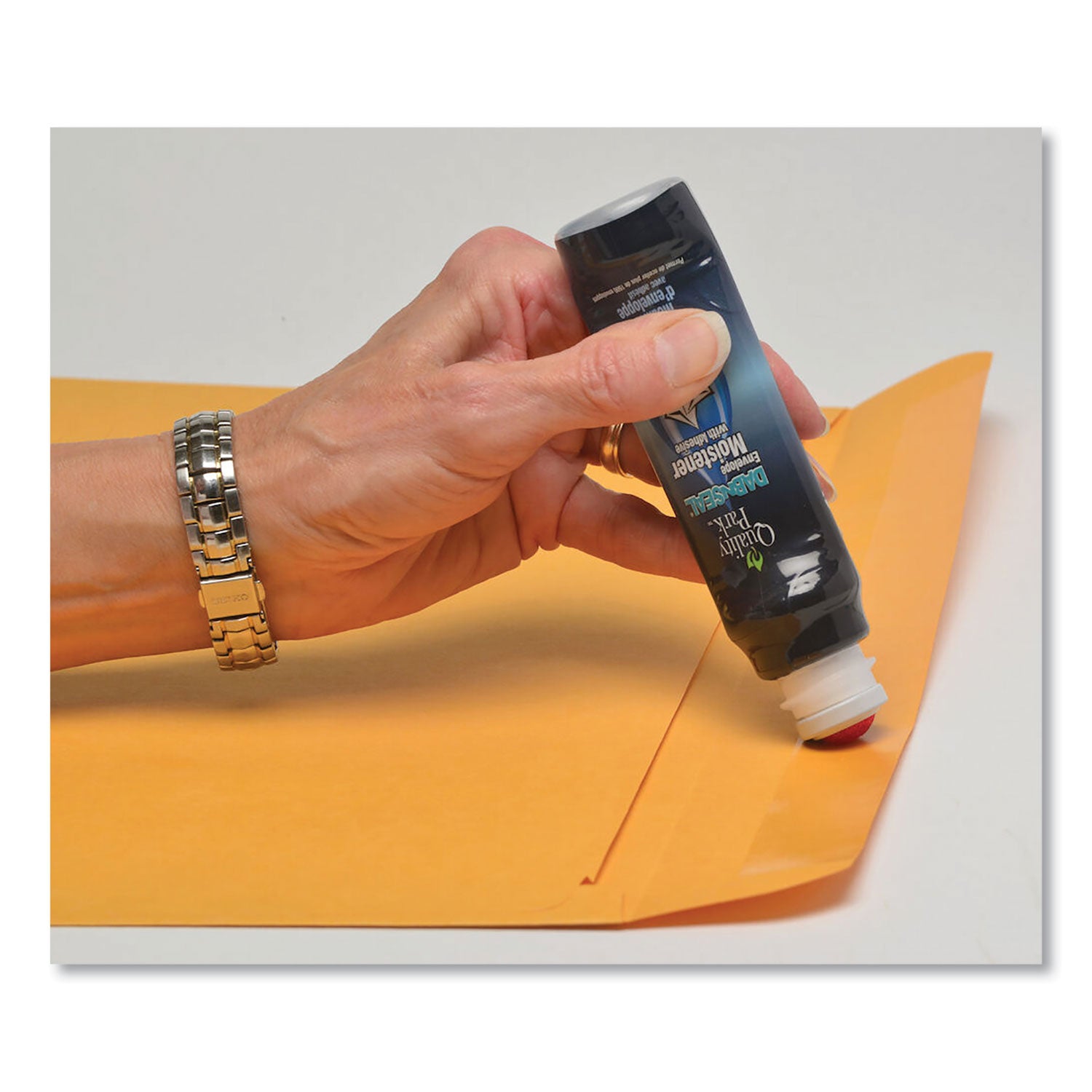 Envelope Moistener with Adhesive, 50 mL, Green - 