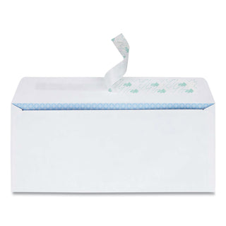 Redi-Strip Security Tinted Envelope, Address Window, #10, Commercial Flap, Redi-Strip Closure, 4.13 x 9.5, White, 500/Box