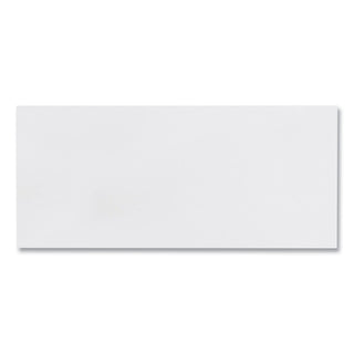 Business Envelope, #10, Commercial Flap, Side Seam, Gummed Closure, 24 lb Bond Weight Paper, 4.13 x 9.5, White, 500/Box