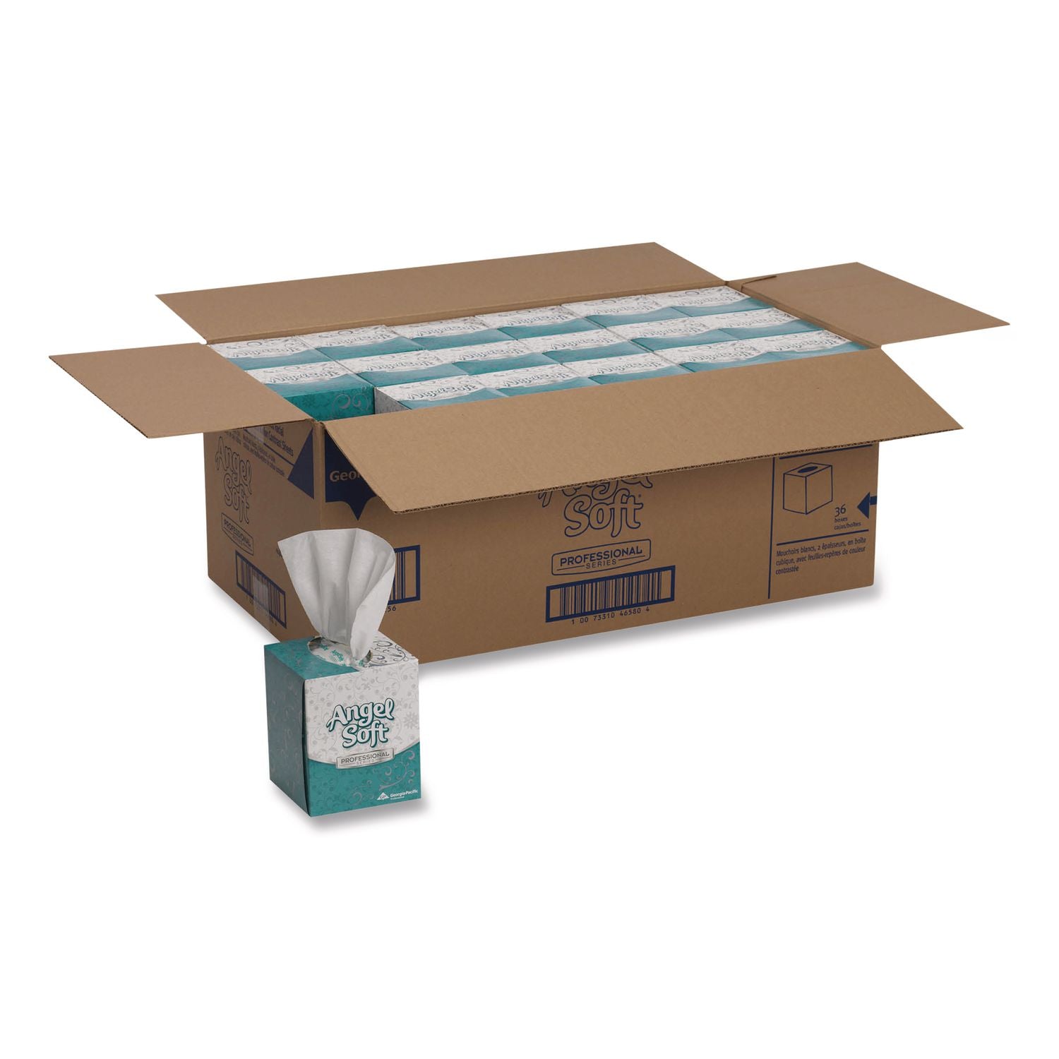 Premium Facial Tissue in Cube Box, 2-Ply, White, 96 Sheets/Box, 36 Boxes/Carton