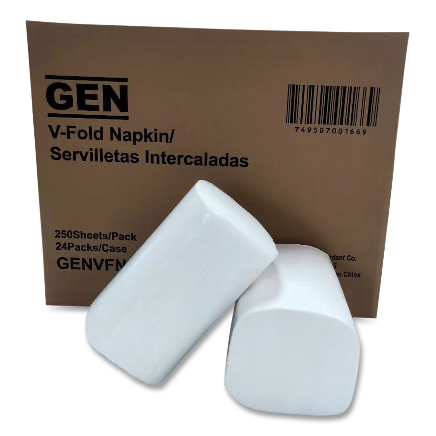 premium-interfold-pop-up-dispenser-napkin-65-x-83-white-250-pack-24-packs-carton_genvfn60002v - 1