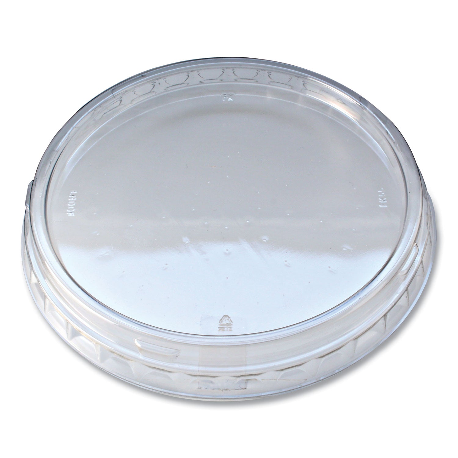 Recycleware Round Deli Container Lids, Clear, Plastic, 500/Carton