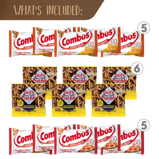 Pretzel Lover's Snack Box, 38 Assorted Snacks/Box, Ships in 1-3 Business Days