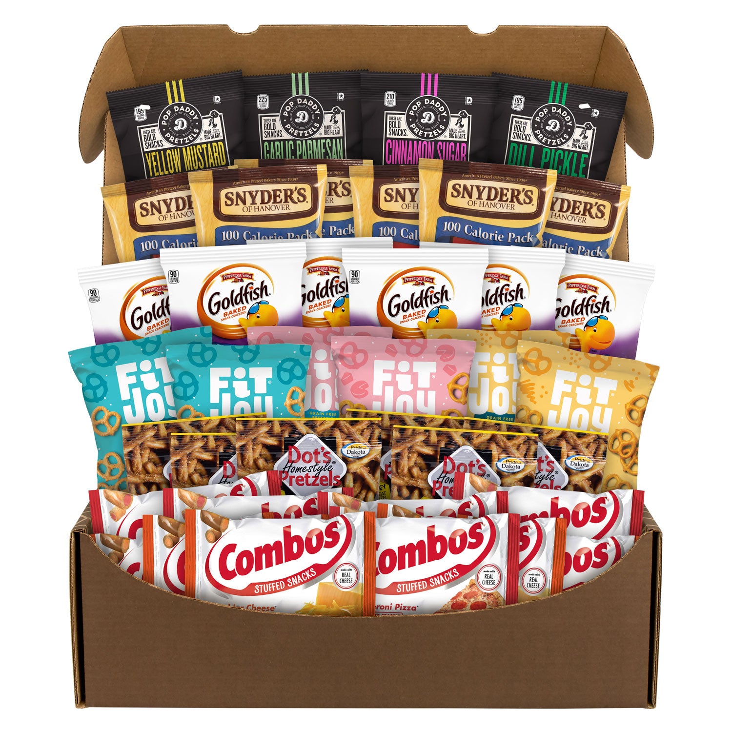 Pretzel Lover's Snack Box, 38 Assorted Snacks/Box, Ships in 1-3 Business Days