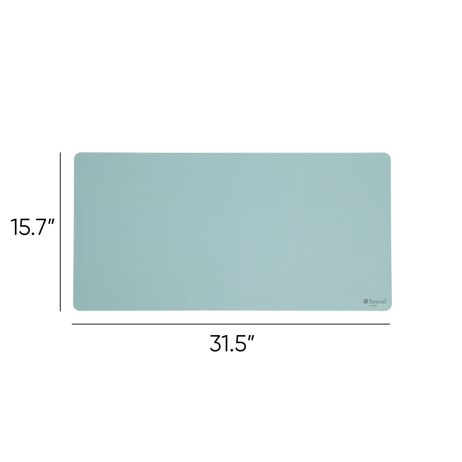 Vegan Leather Desk Pads, 31.5" x 15.7", Light Blue