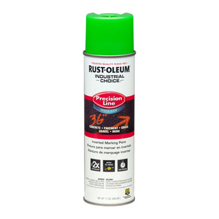 industrial-choice-precision-line-marking-paint-fluorescent-green-17-oz-aerosol-can-12-carton_rst203032ct - 1