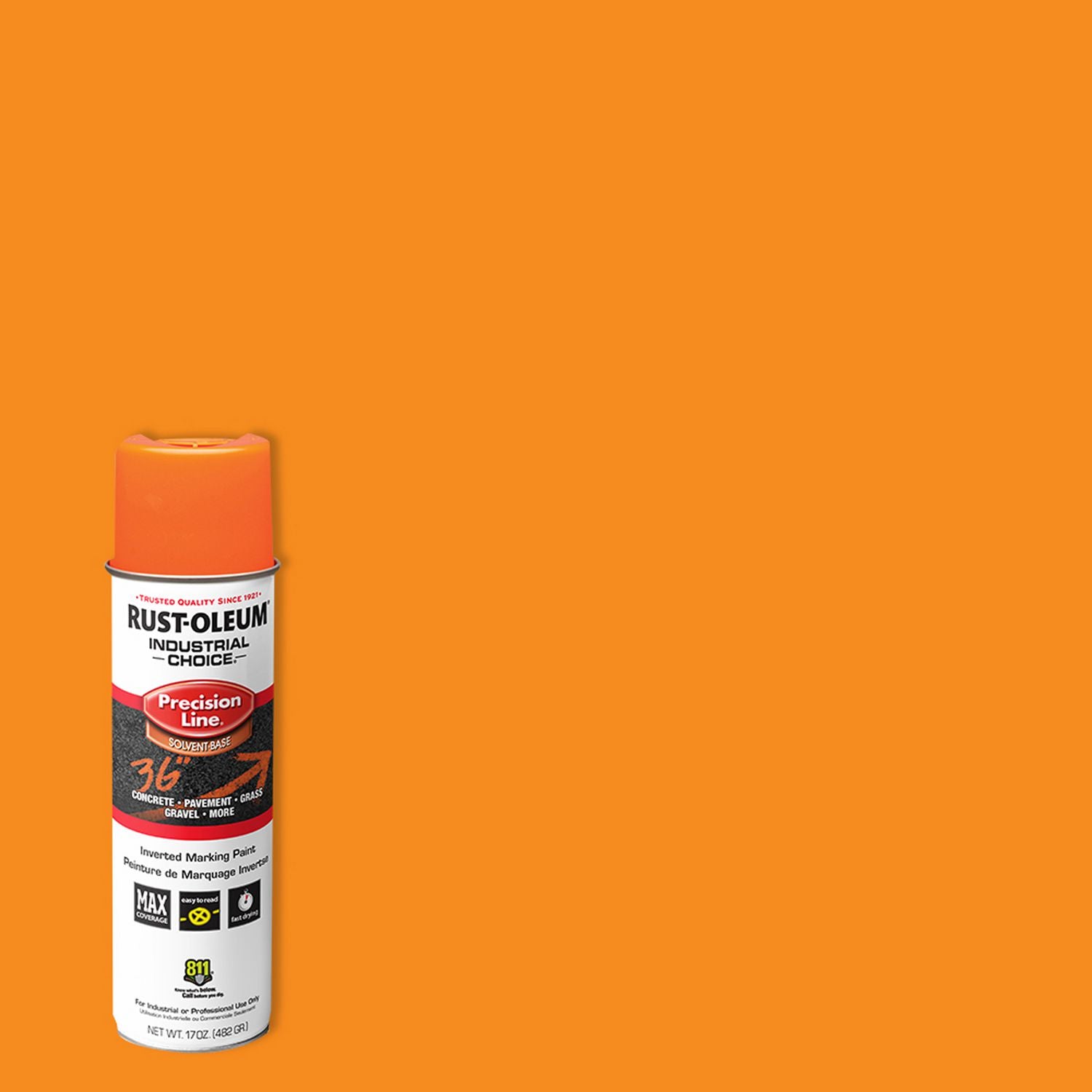 industrial-choice-precision-line-marking-paint-flat-fluorescent-orange-17-oz-aerosol-can-12-carton_rst203036ct - 2