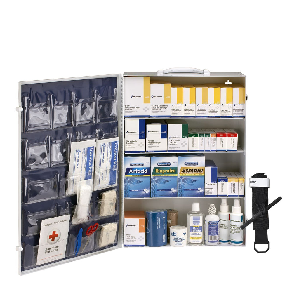 150 Person ANSI B 4 Shelf Cabinet, 1,462 Pieces, Metal Case