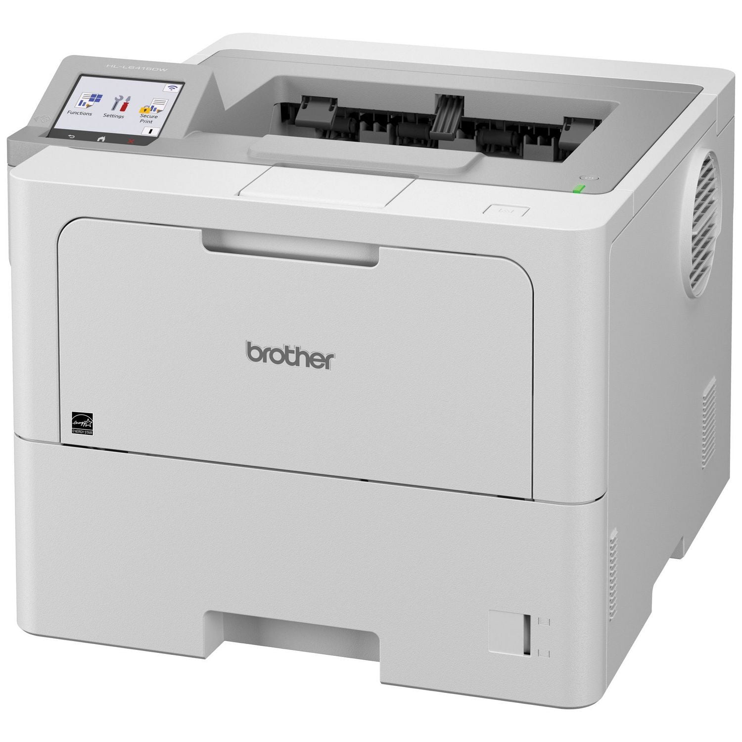 Brother HL HL-L6415DW Desktop Wireless Laser Printer - Monochrome - 52 ppm Mono - 1200 x 1200 dpi Print - Automatic Duplex Print - 620 Sheets Input - Ethernet - Wireless LAN - Brother iPrint&Scan, Apple AirPrint, Mopria - 160000 Pages Duty Cycle - Pl - 2