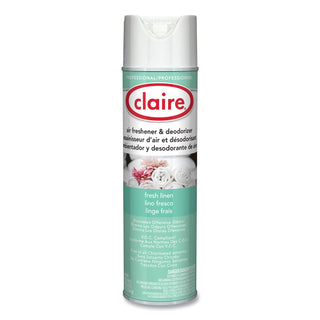 Aerosol Air Freshener and Deodorizer, Fresh Linen, 10 oz Aerosol Spray, 12 Cans