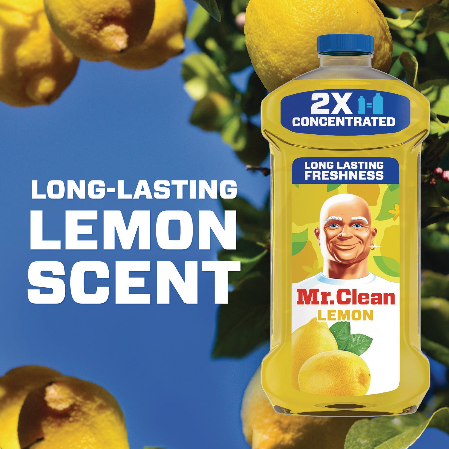Multipurpose Cleaning Solution, Lemon, 23 oz Bottle, 9/Carton