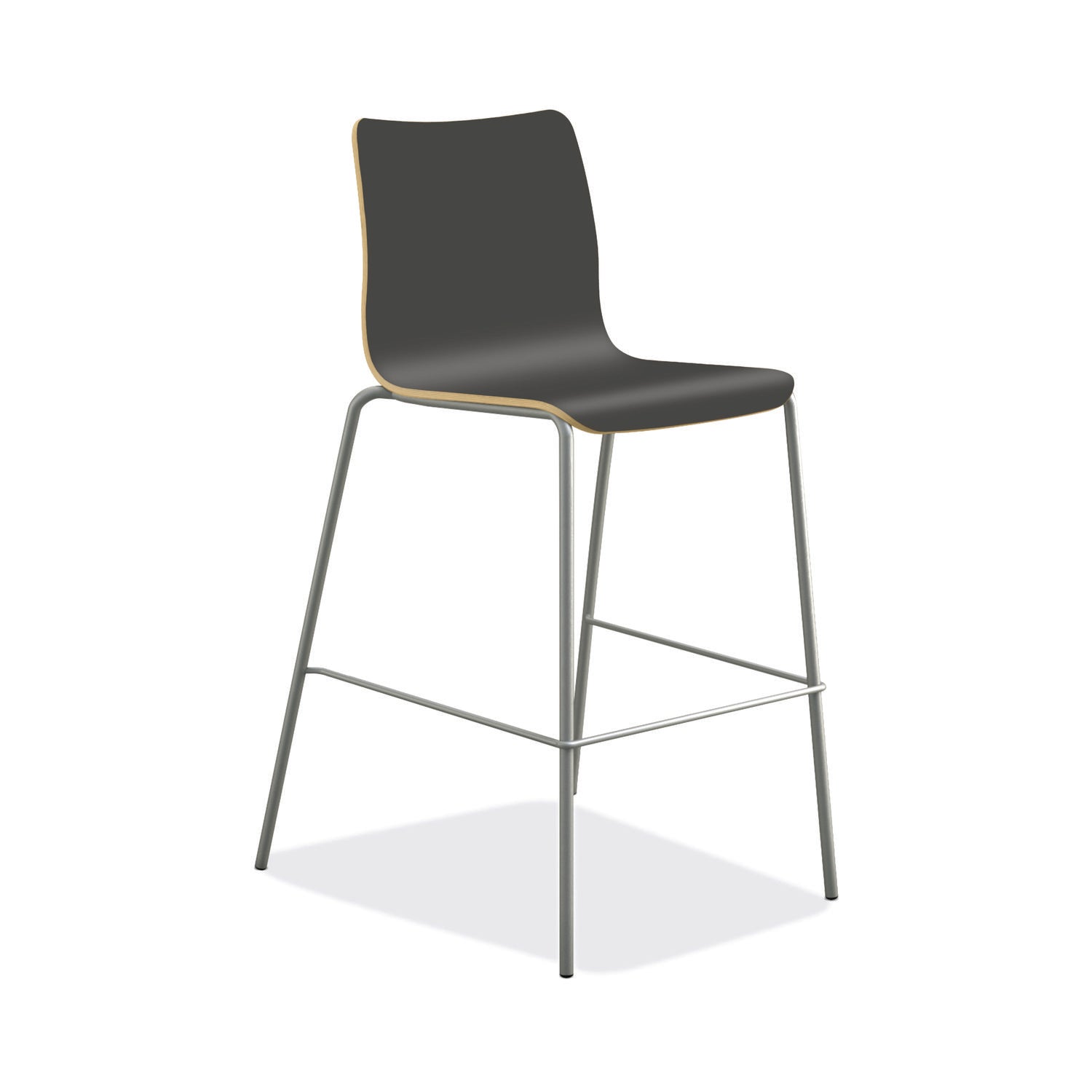 ruck-laminate-stool-up-to-300-lbs-30-seat-height-charcoal-seat-charcoal-back-silver-base_honruck5lsp8 - 1