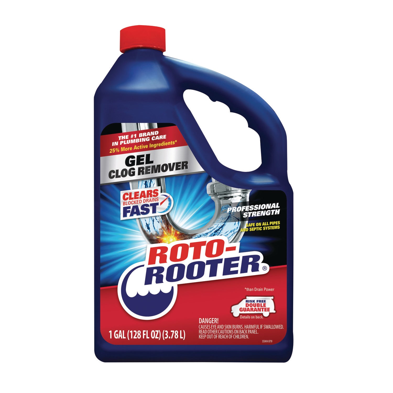 Gel Clog Remover, 1 gal Bottle, 4/Carton