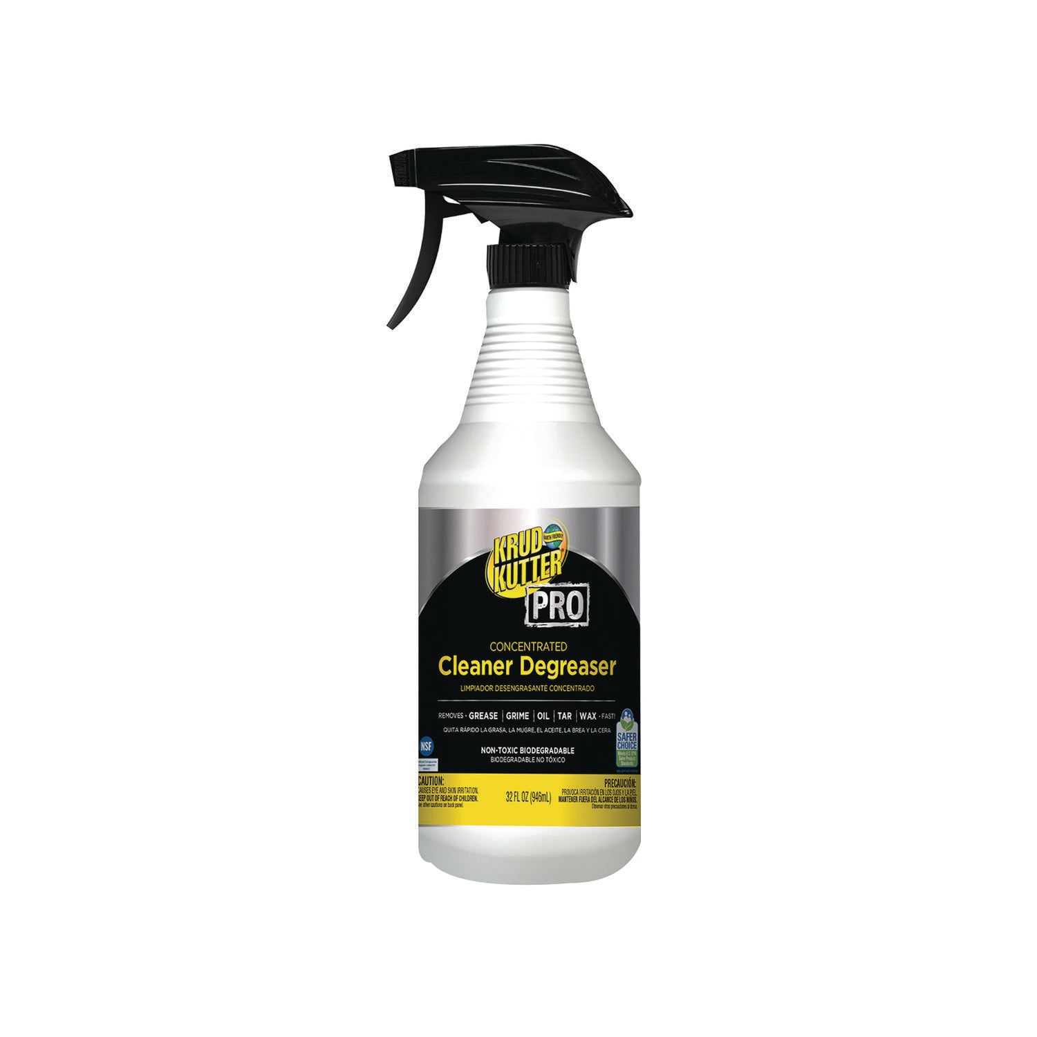 Krud Kutter Pro Cleaner Degreaser - Concentrate - 32 oz (2 lb) - 1 Each - Heavy Duty, Chemical-free, Residue-free - Clear - 1