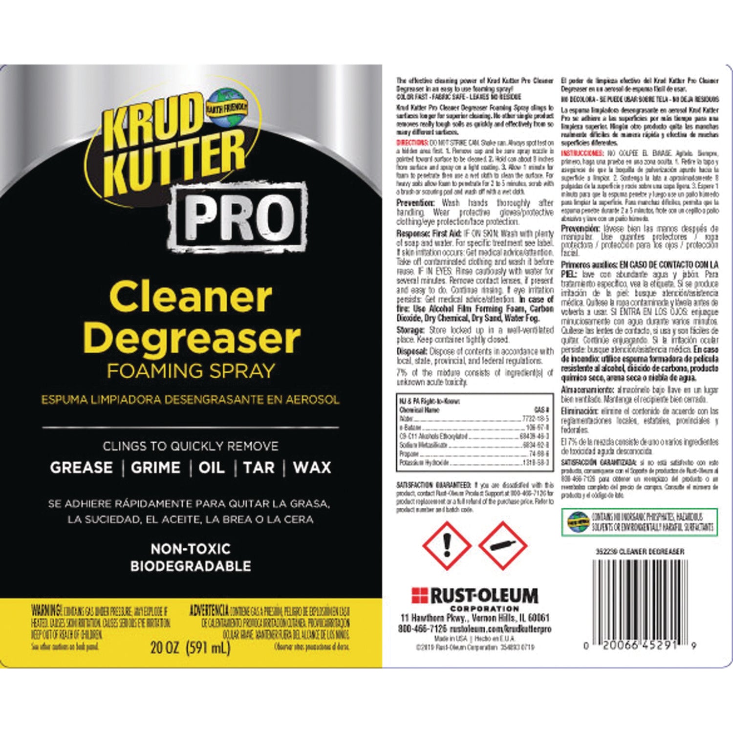 ready-to-use-cleaner-degreaser-foaming-spray-20-oz-aerosol-can-6-carton_rst352239 - 2