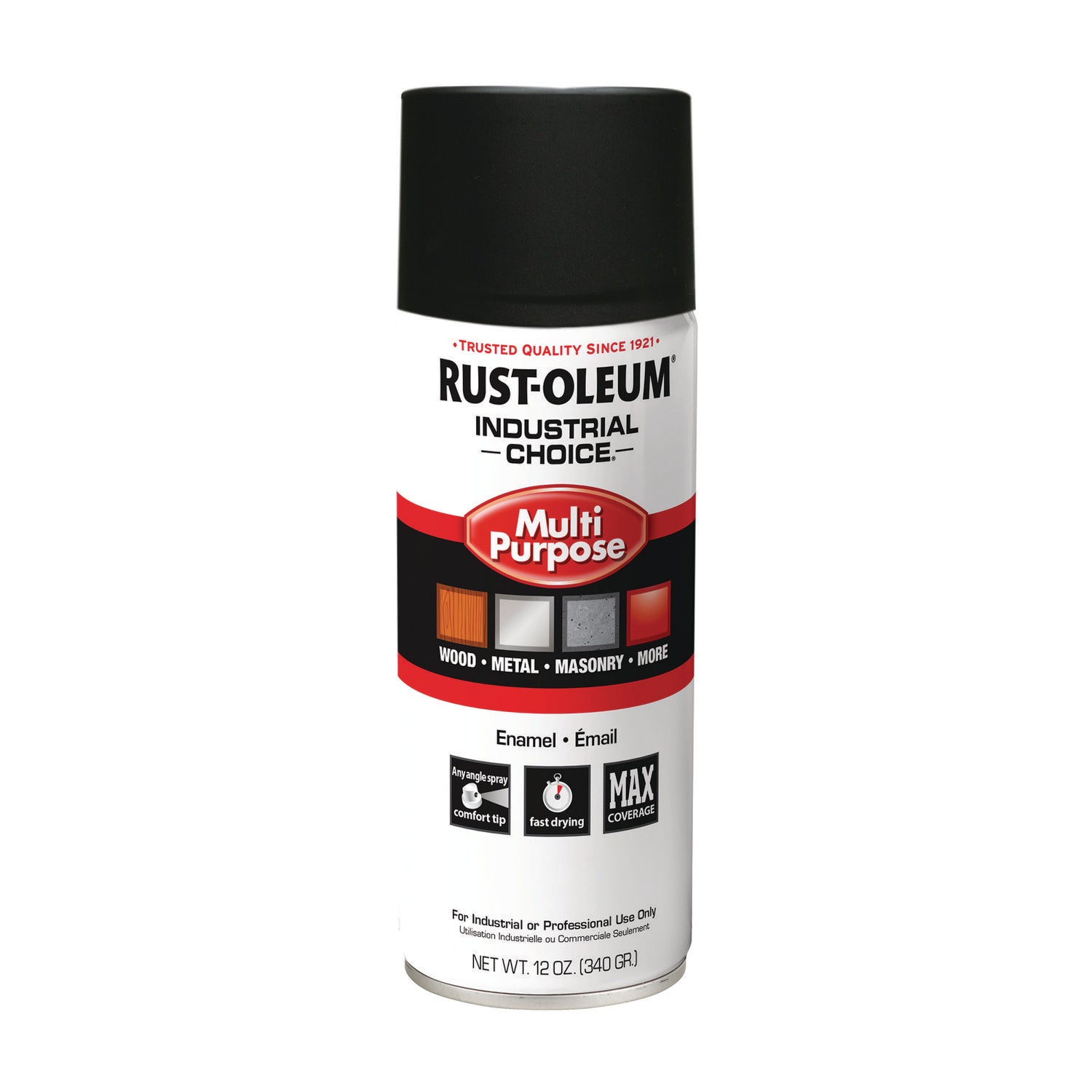 industrial-choice-1600-system-multi-purpose-enamel-spray-paint-ultra-flat-black-12-oz-aerosol-can-6-carton_rst1676830v - 1