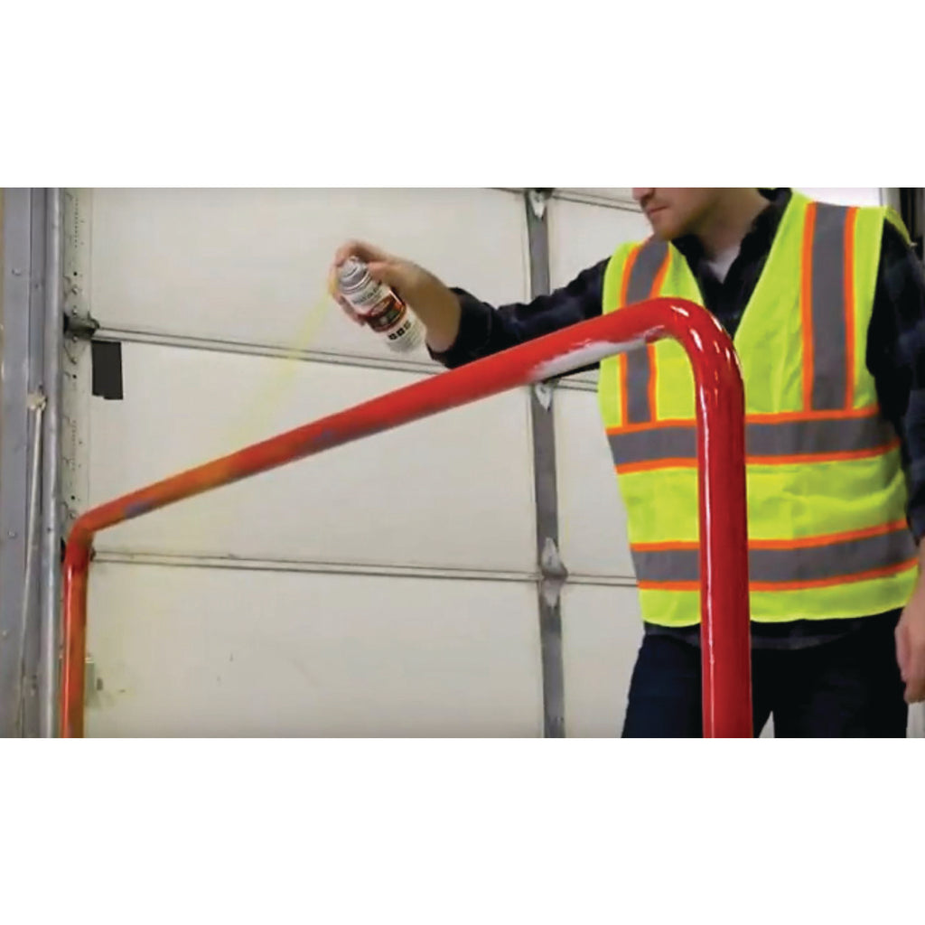 Industrial Choice 1600 System Multi-Purpose Enamel Spray Paint, Flat Safety Blue, 12 oz Aerosol Can, 6/Carton