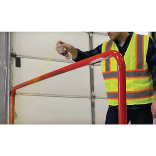 Industrial Choice 1600 System Multi-Purpose Enamel Spray Paint, Flat Safety Blue, 12 oz Aerosol Can, 6/Carton