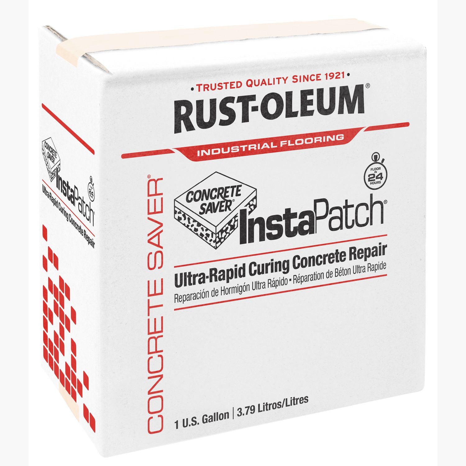 Instapatch Ultra-Rapid Curing Concrete Repair, 1 Gal Bottle, Gray