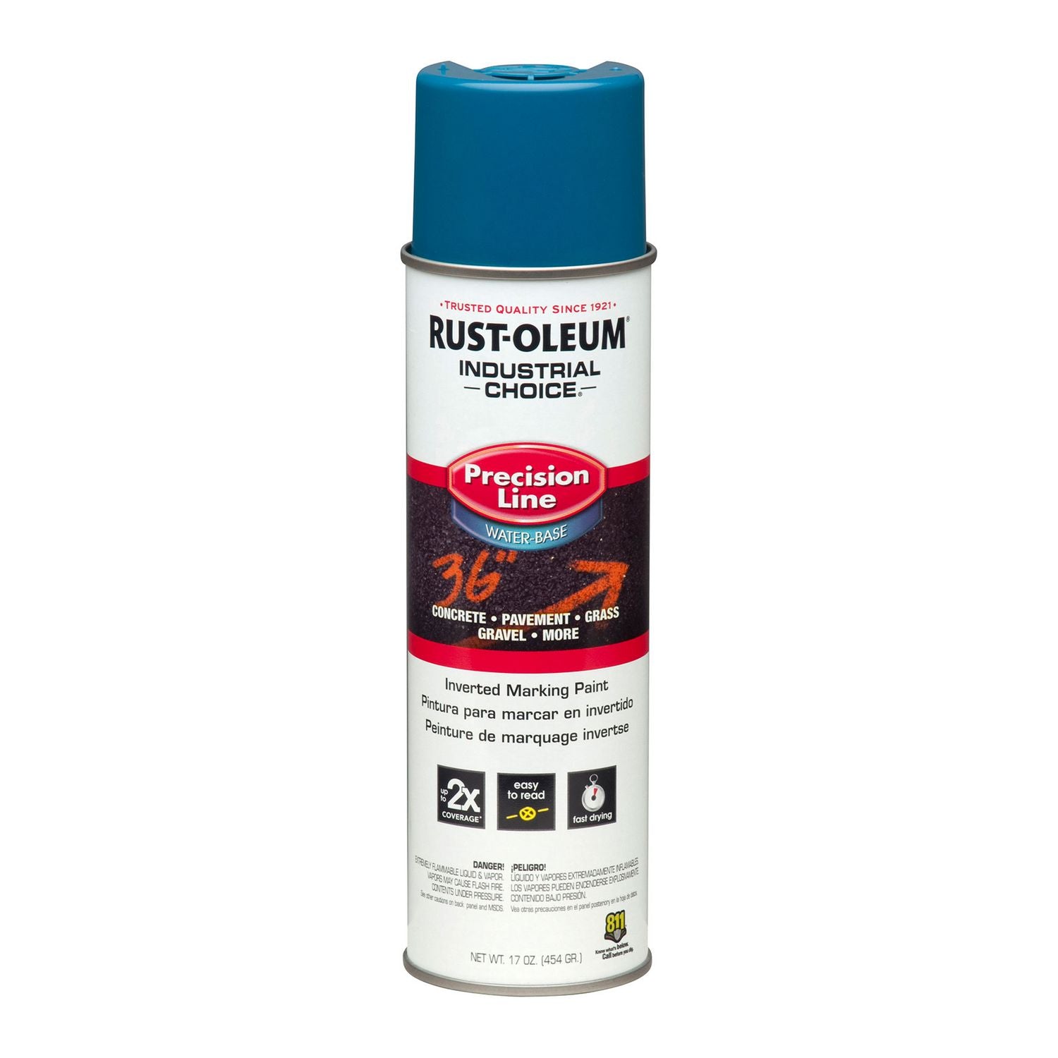 industrial-choice-m1800-system-water-based-precision-line-marking-paint-flat-apwa-caution-blue-17-oz-aerosol-can-12-carton_rst203031ct - 1
