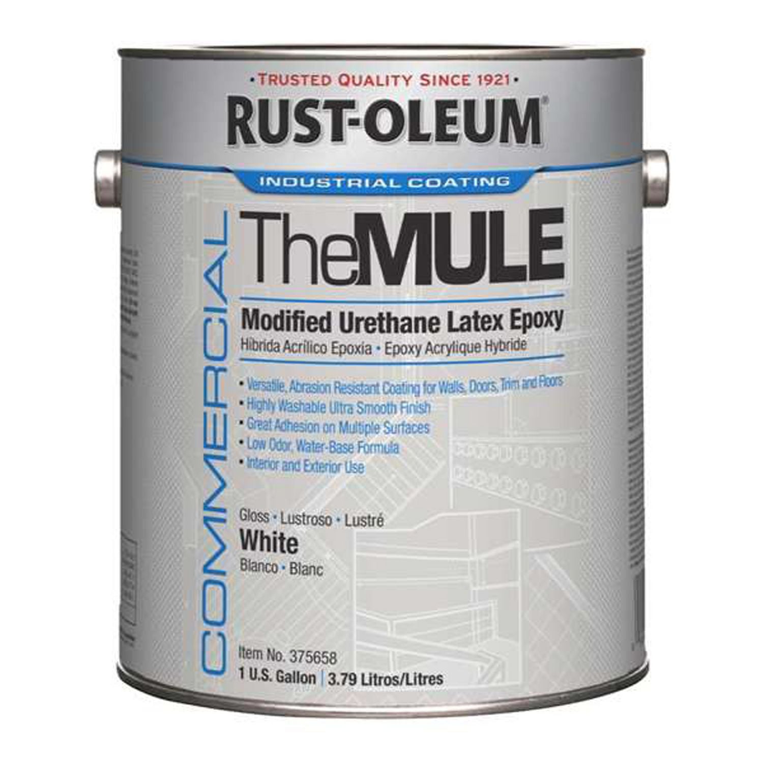 commercial-the-mule-modified-urethane-latex-epoxy-interior-exterior-gloss-glass-white-1-gal-bucket-pail-2-carton_rst375658 - 1