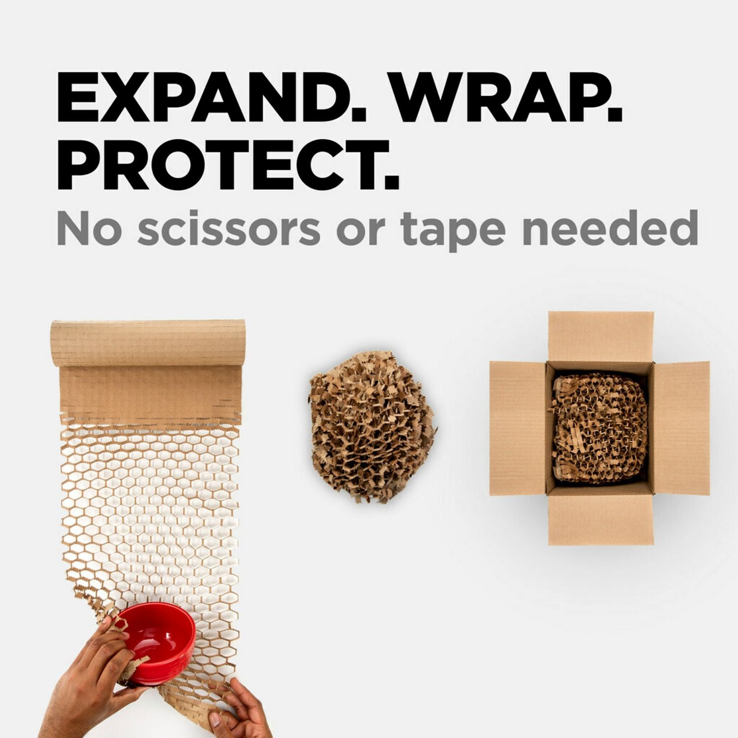 Cushion Lock Protective Wrap, 12" x 150 ft, Brown