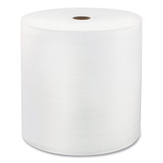 Hard Wound Roll Towel. 1-Ply, 7 x 700 ft, White, 6 Rolls/Carton